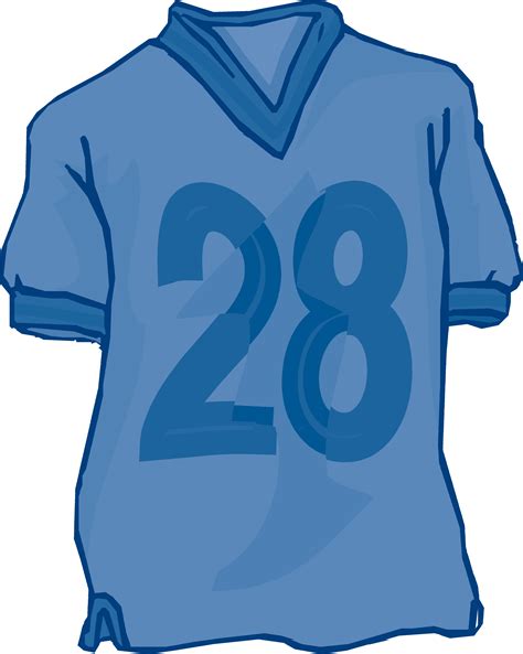 Printable Football Jersey Clipart